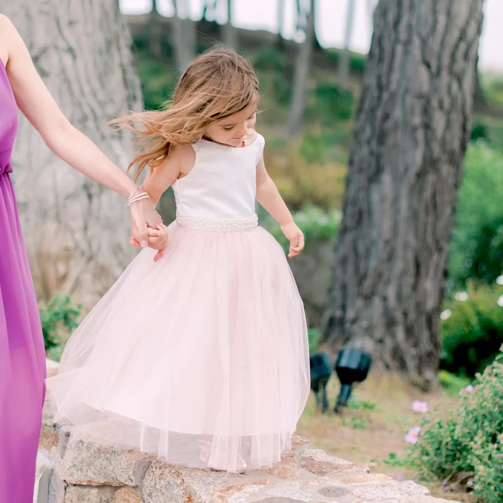 Silk Top Tulle Bottom Dress - Picture 2 of 12